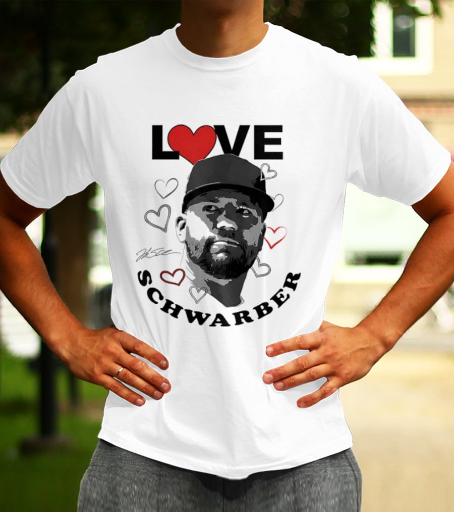 Love Kyle Schwarber Philadelphia Baseball Heart T-Shirt