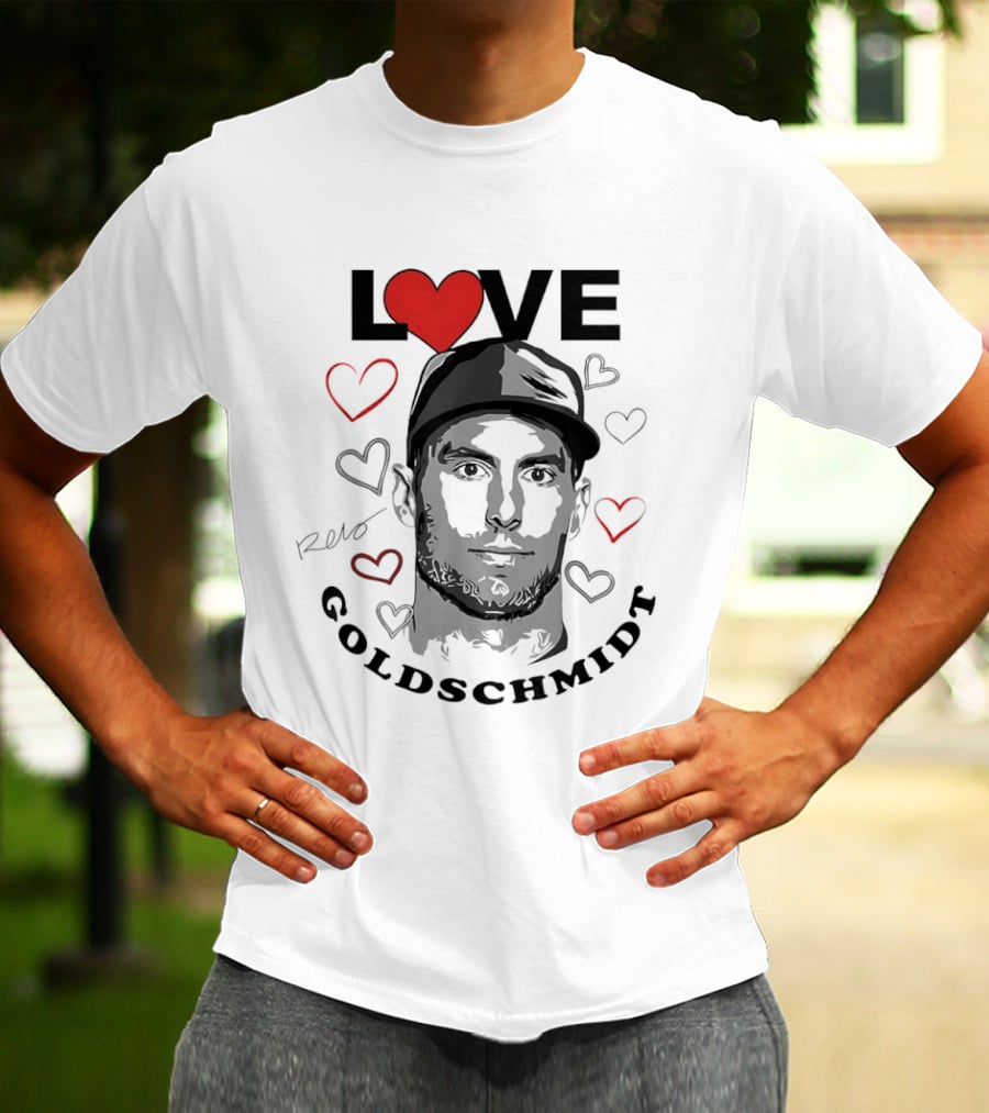 Love Paul Goldschmidt Heart Baseball T-Shirt