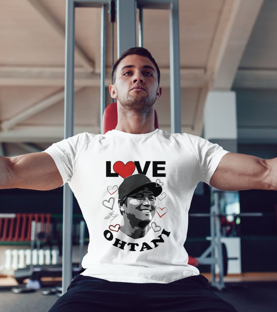 Love Shohei Ohtani Baseball Heart Los Angeles T-Shirt