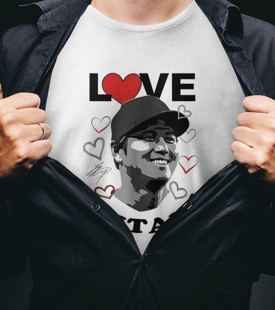 Love Shohei Ohtani Baseball Heart Los Angeles T-Shirt