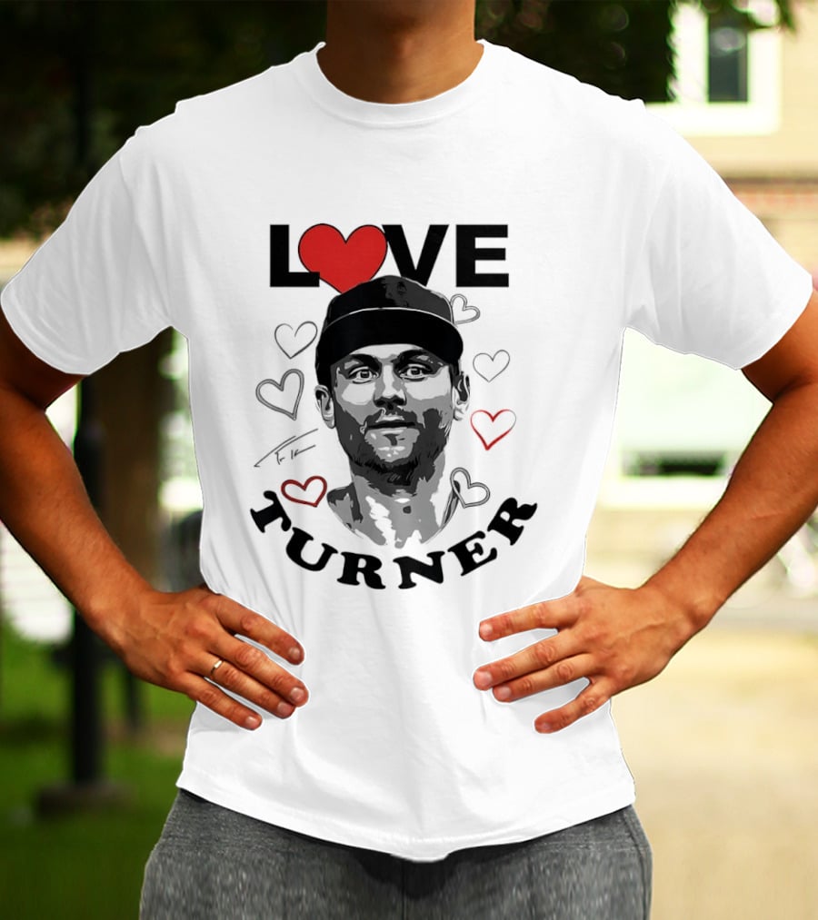 LOVE Trea Turner Philadelphia Phillies Baseball Heart T-Shirt