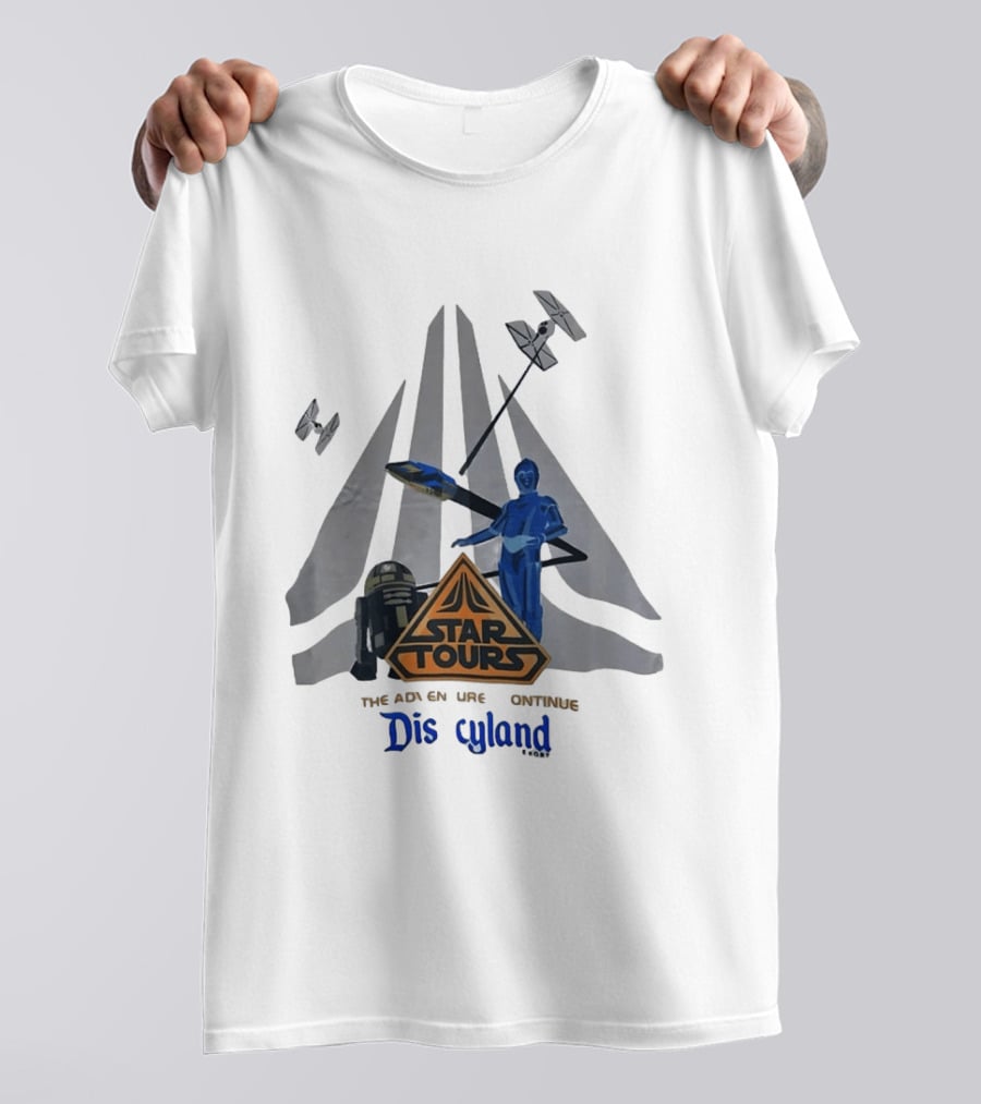 Star Tours The Adventures Continue Disneyland C 3PO R2 D2 T-Shirt