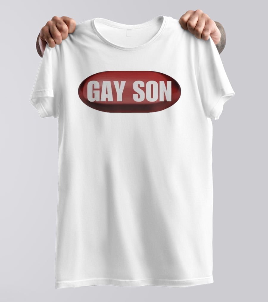 Gay Son Red Pill Oval T-Shirt