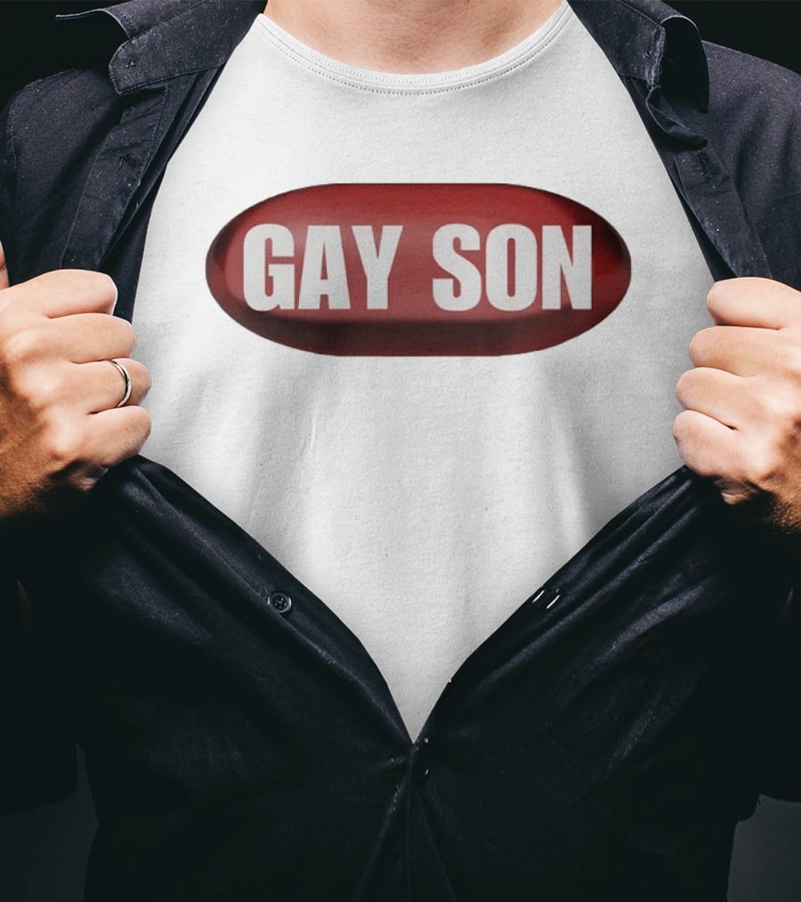 Gay Son Red Pill Oval T-Shirt