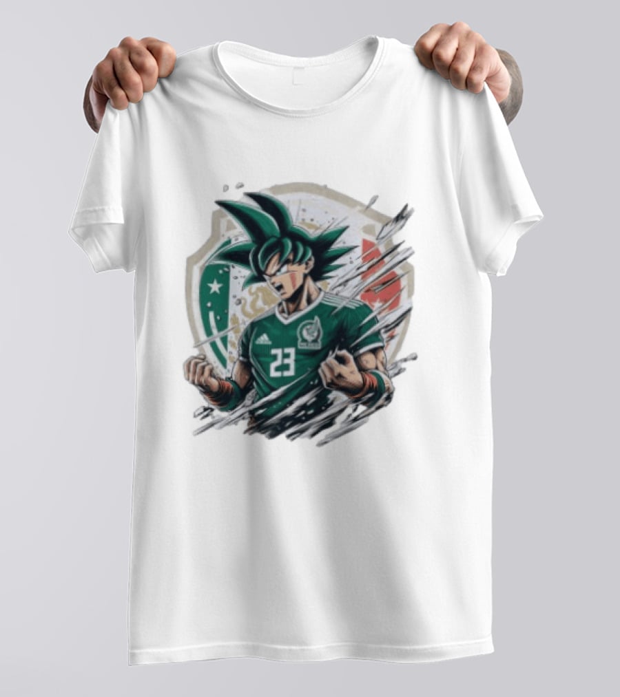 Mexico Football Vegeta Dragon Ball Anime Fusion T-Shirt