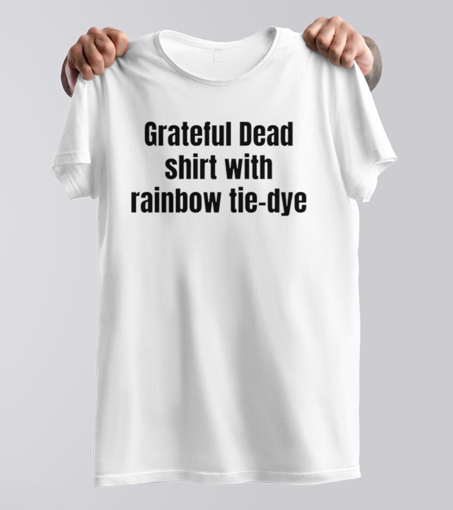 Grateful Dead Rainbow Tie Dye Jerry Garcia T-Shirt