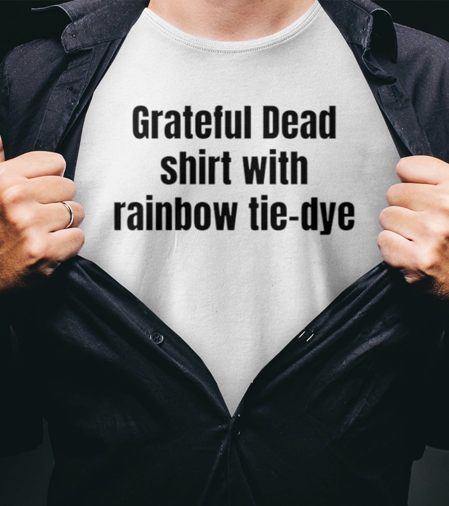Grateful Dead Rainbow Tie Dye Jerry Garcia T-Shirt