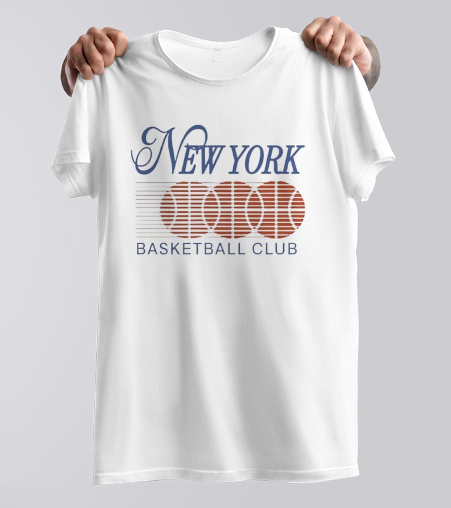 New York Basketball Club Vintage Retro Hoops T-Shirt