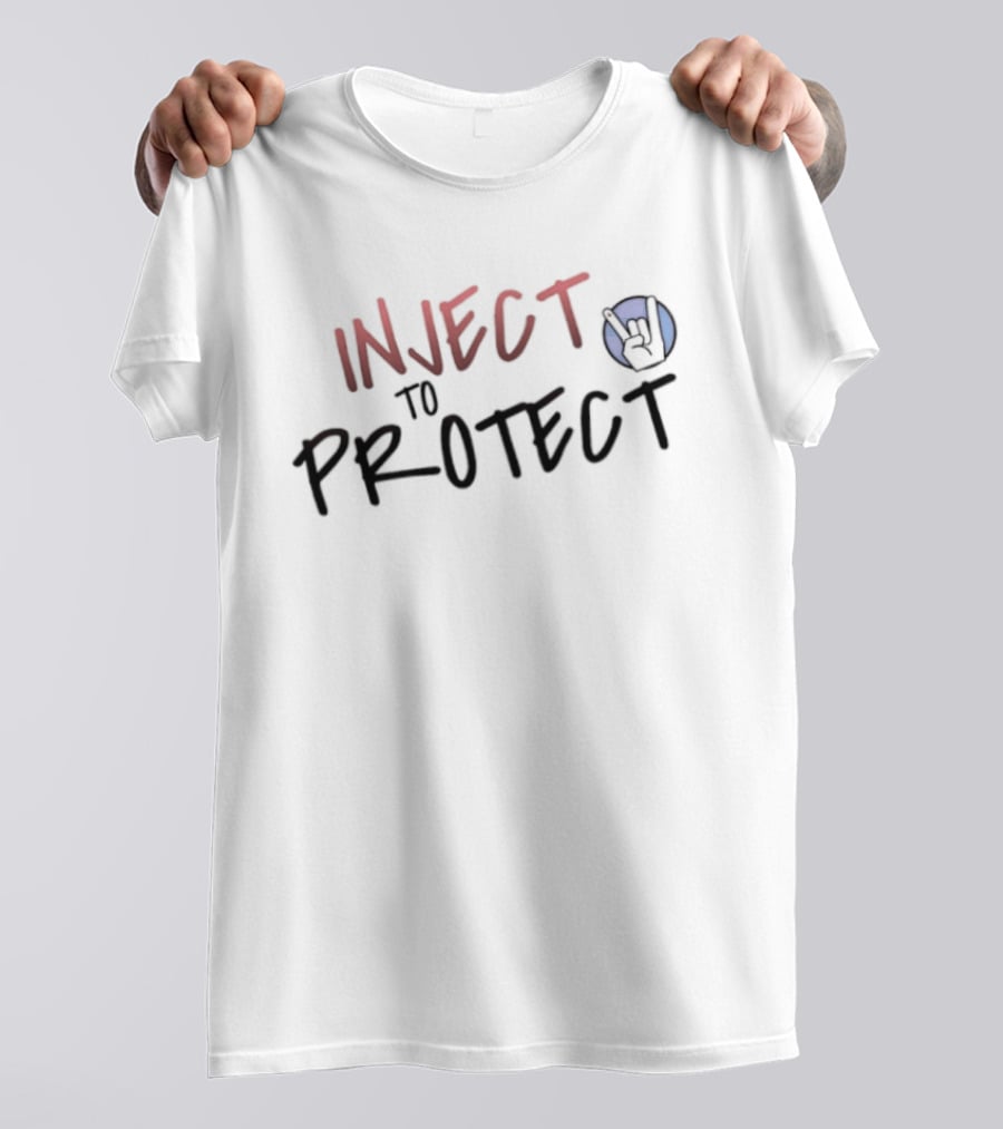 Inject To Protect Rock On T-Shirt