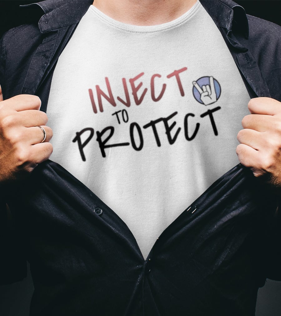 Inject To Protect Rock On T-Shirt