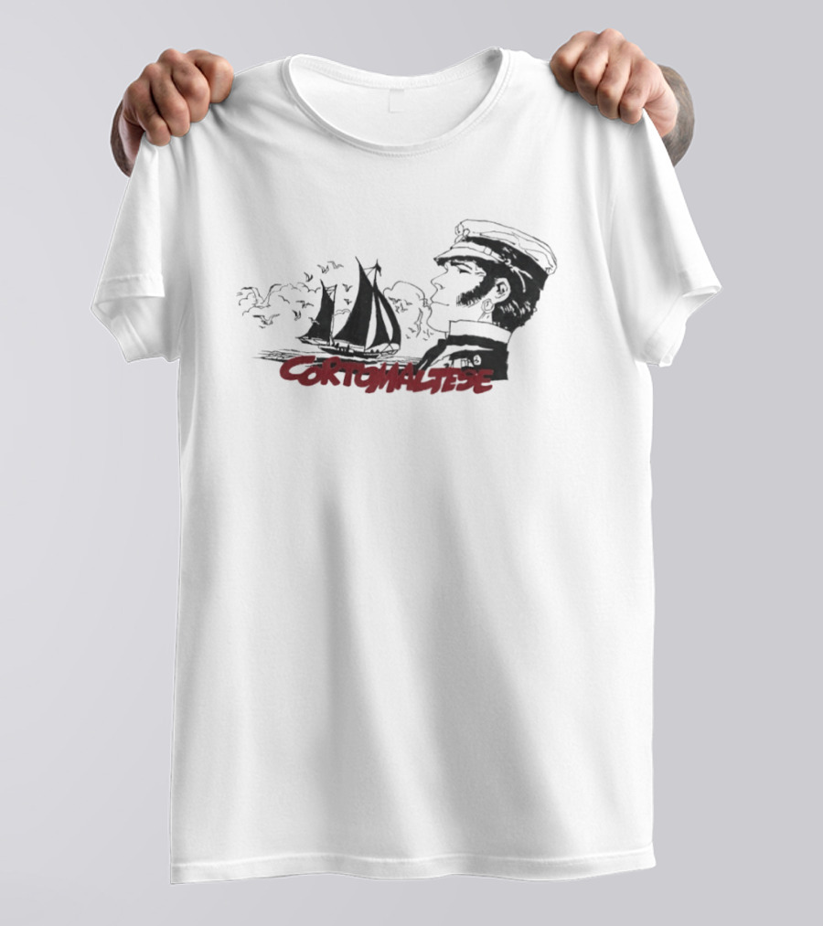 Corto Maltese Nautical Adventure Sailboat Captain T-Shirt
