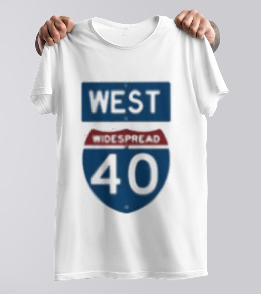 Goin' Out West Tour Summer 2026 Widespread 40 Interstate T-Shirt