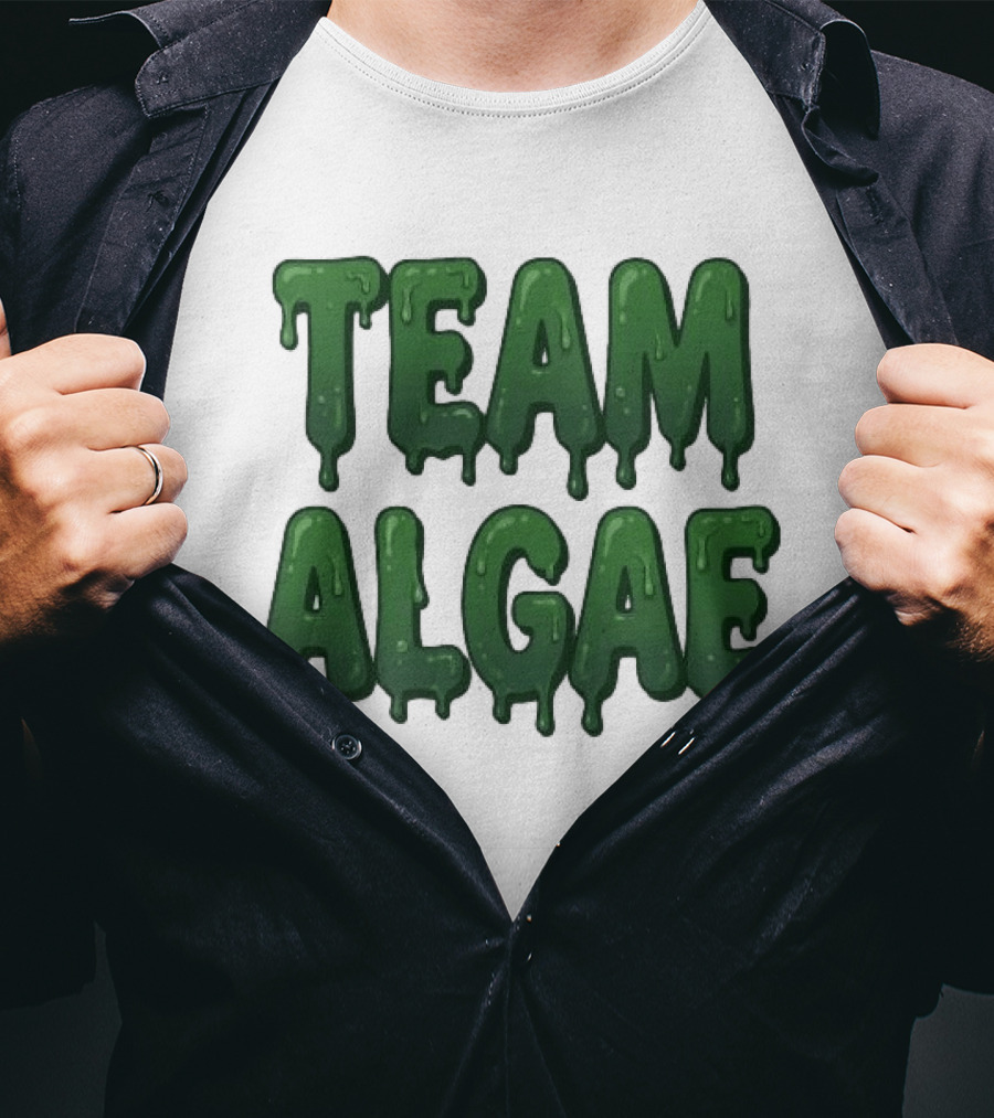 Team Algae Slimy Green Drip Humor T-Shirt