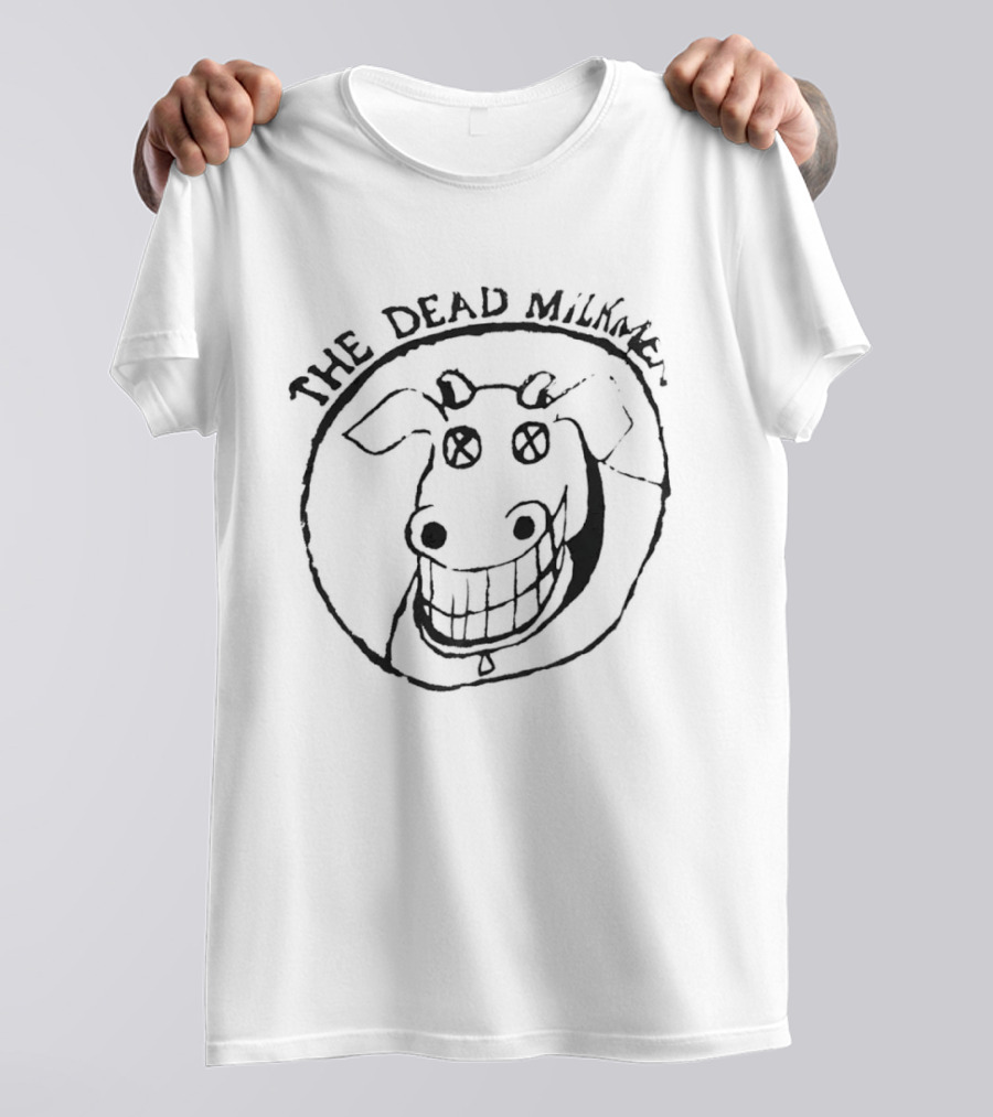 The Dead Milkmen Smiling Cow Drawing T-Shirt