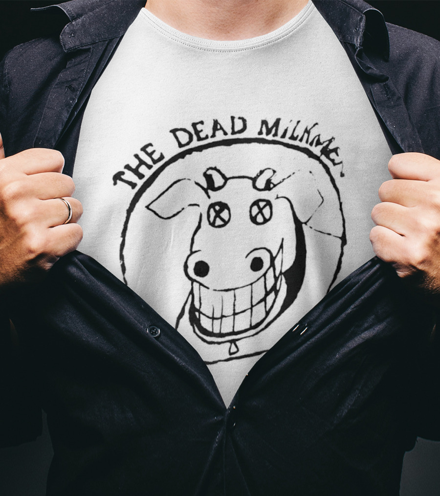 The Dead Milkmen Smiling Cow Drawing T-Shirt