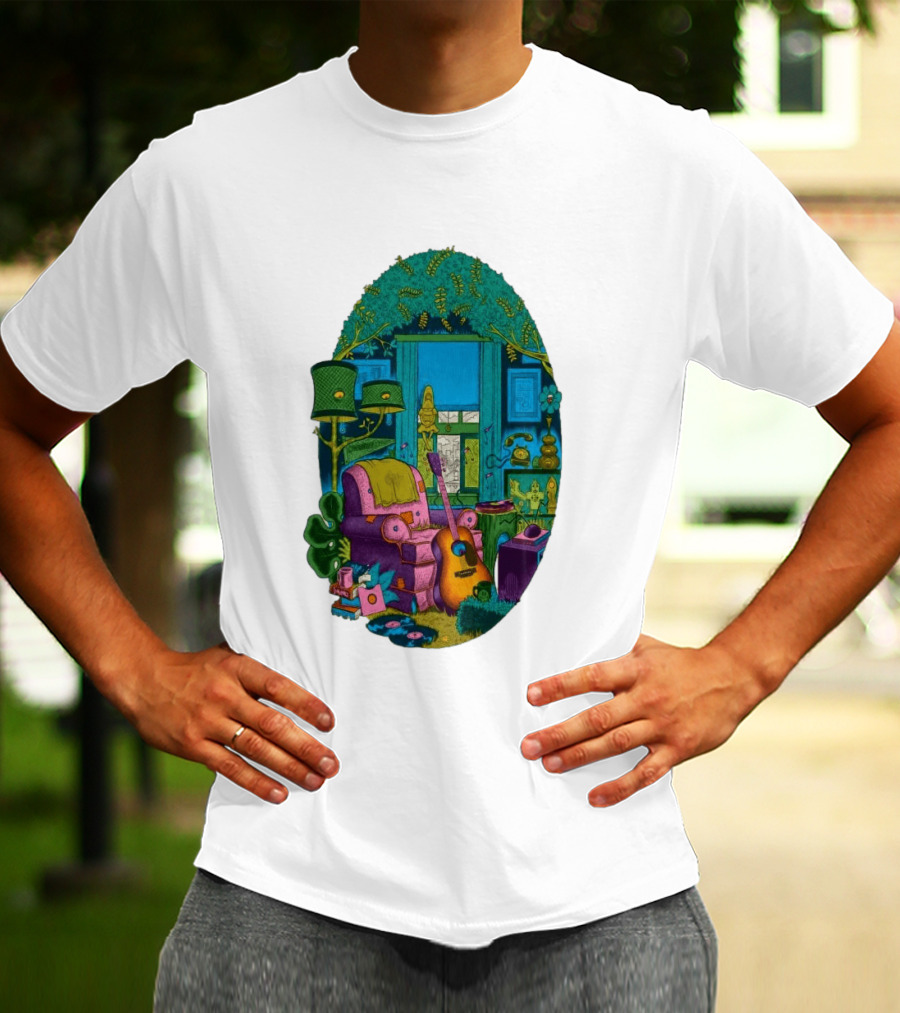 Trey Anastasio June 20 2026 Kleinhans Music Hall Buffalo NY Concert Acoustic Guitar Retro Living Room Aesthetic T-Shirt