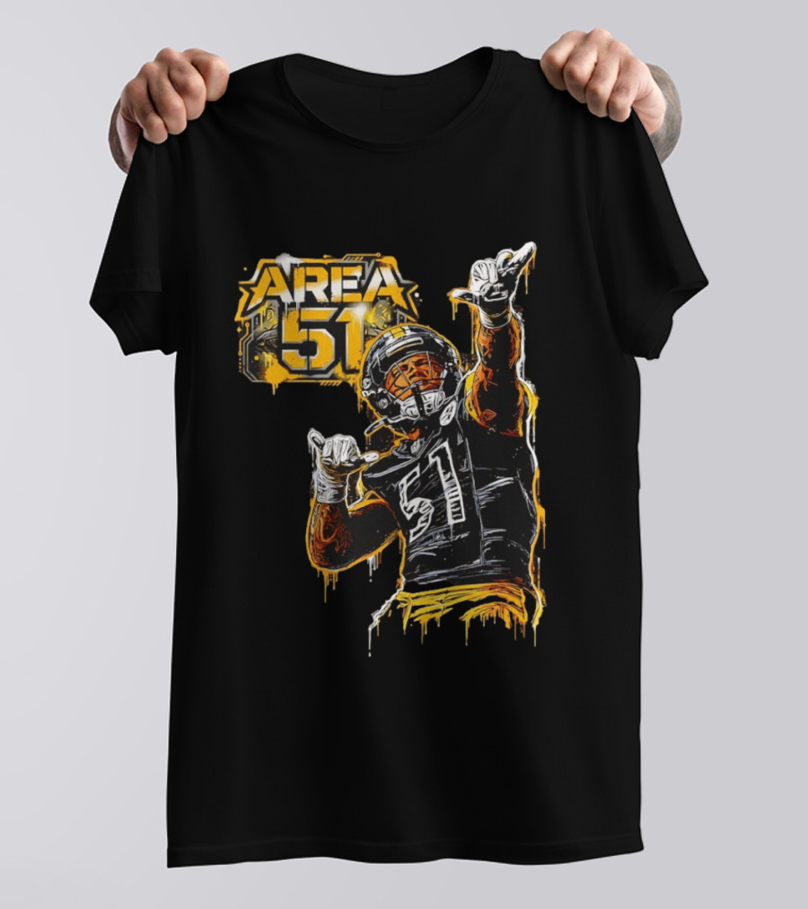 Area 51 Nick Herbig Pittsburgh Steelers Player Football 51 T-Shirt
