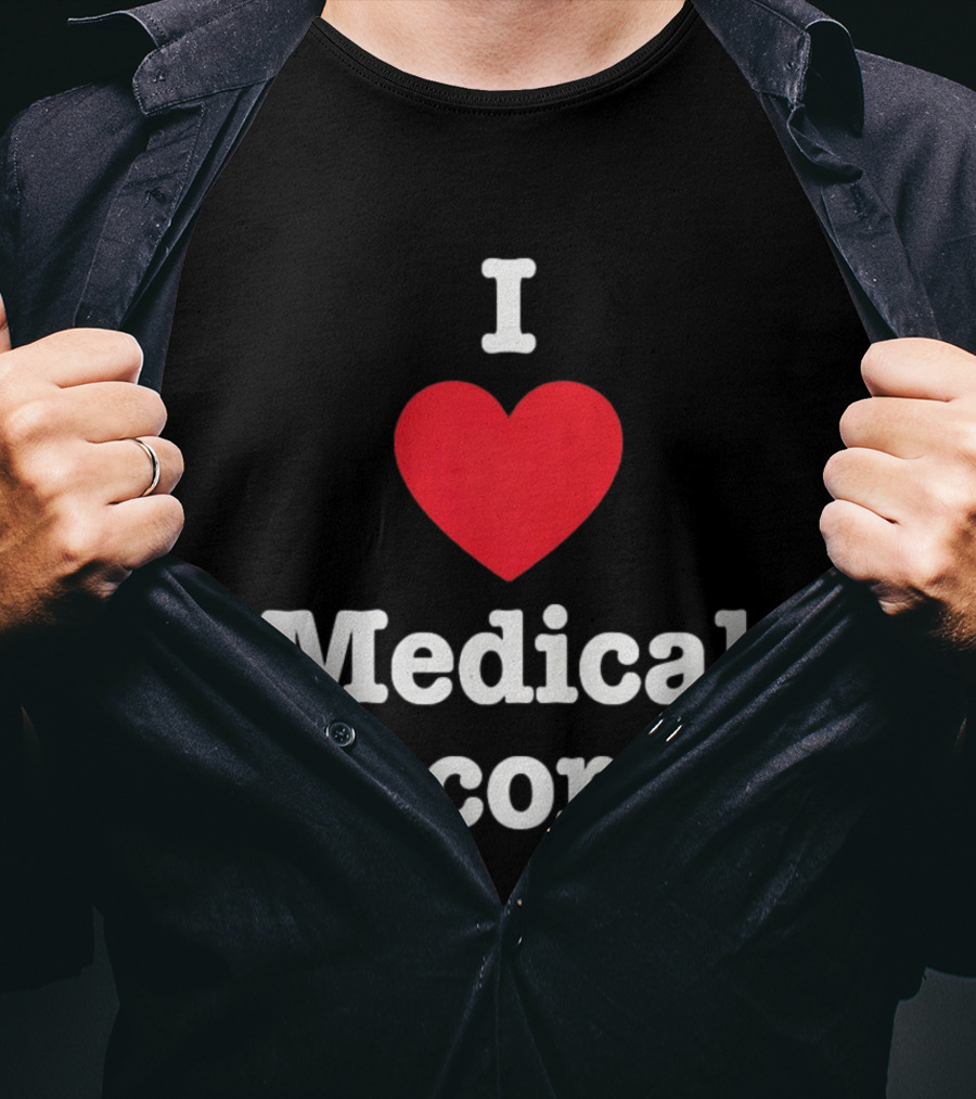I Love Heart Medical Records T-Shirt