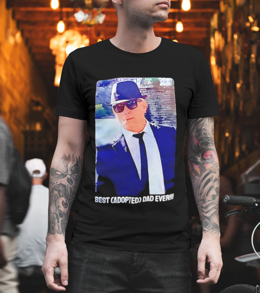 Blues Brothers Best Cadopted Dad Ever T-Shirt