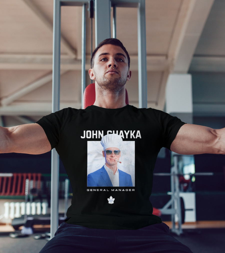 John Chayka Toronto Maple Leafs General Manager Chef Hat Smoking T-Shirt
