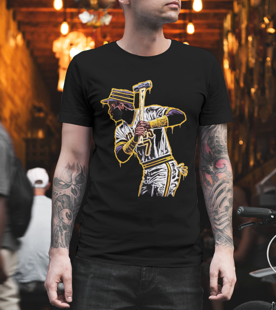 Roberto Clemente Pittsburgh Pirates Number 21 Baseball T-Shirt