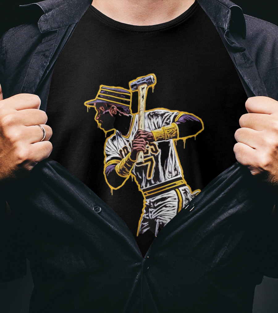 Roberto Clemente Pittsburgh Pirates Number 21 Baseball T-Shirt