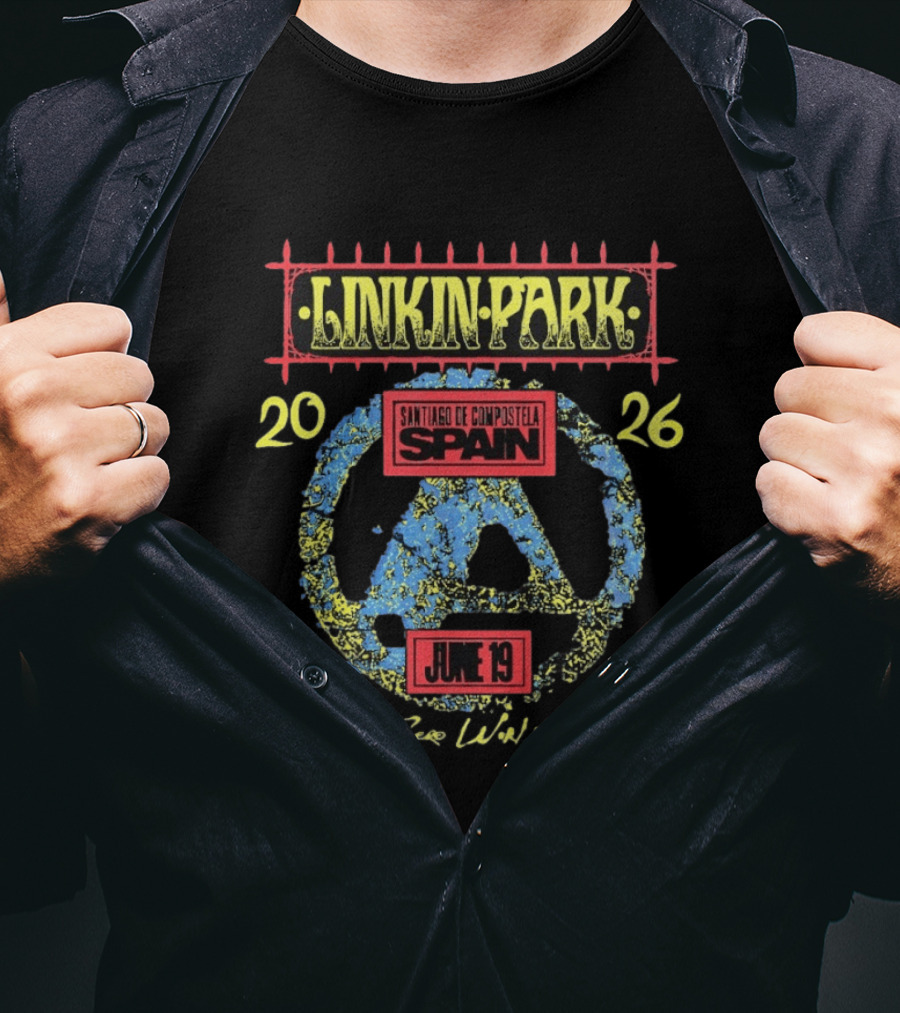 Linkin Park From Zero World Tour 2026 Santiago De Compostela Spain June 19 T-Shirt