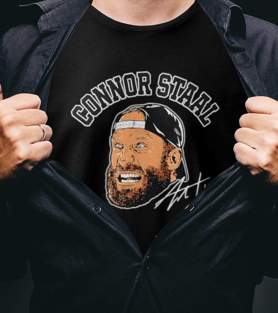 Connor Staal Big Face Cap Beard Signature T-Shirt