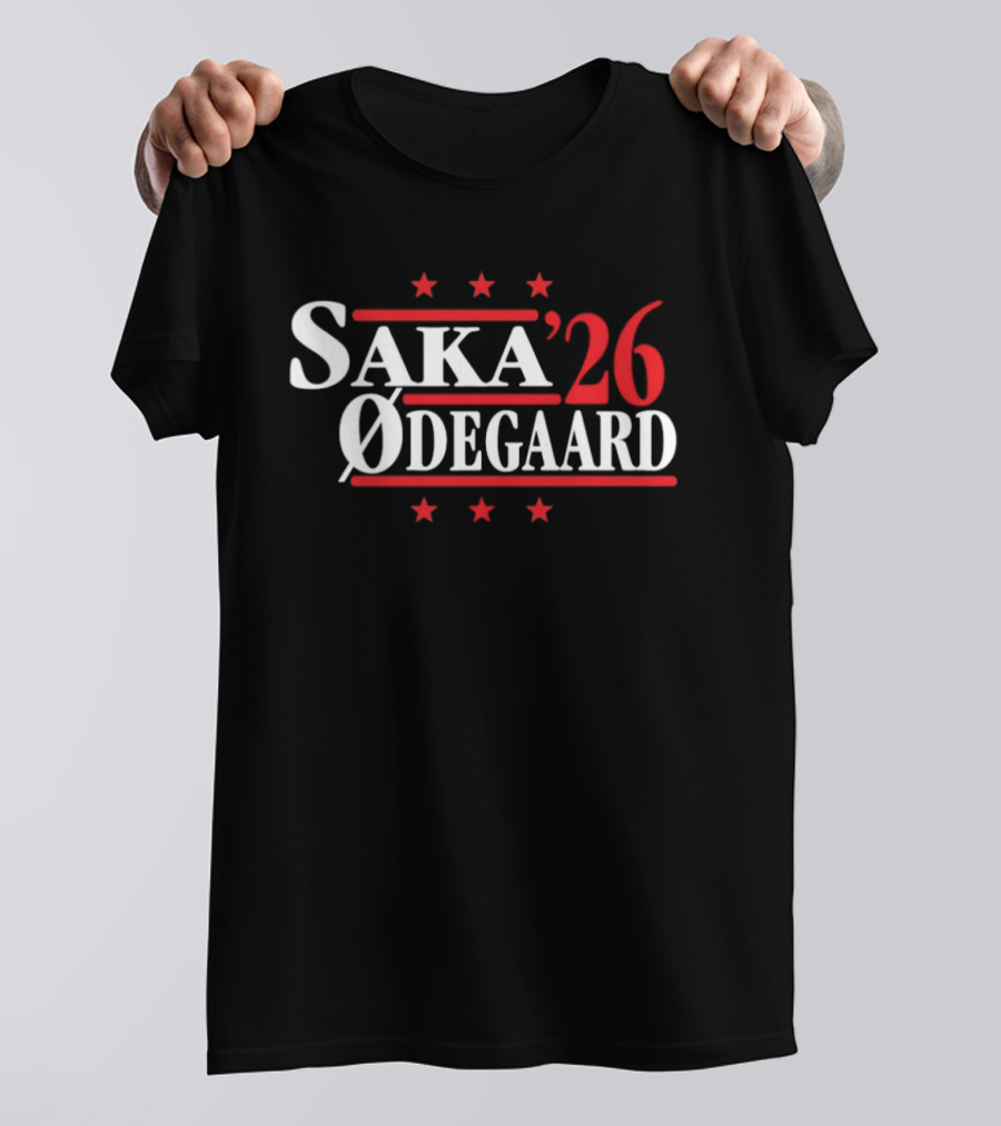 Saka '26 Ødegaard Arsenal Premier League Stars T-Shirt