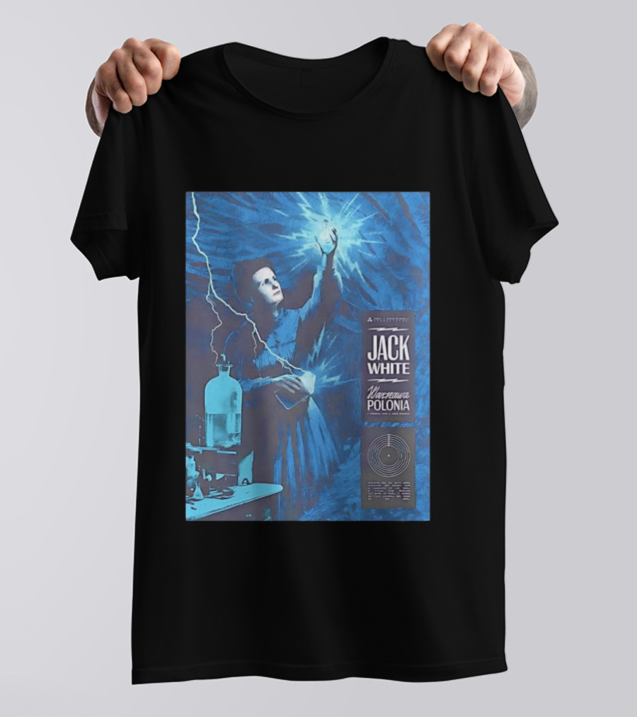 Jack White Marie Curie Warsaw Polonia 2026 Klub Stodola Event T-Shirt
