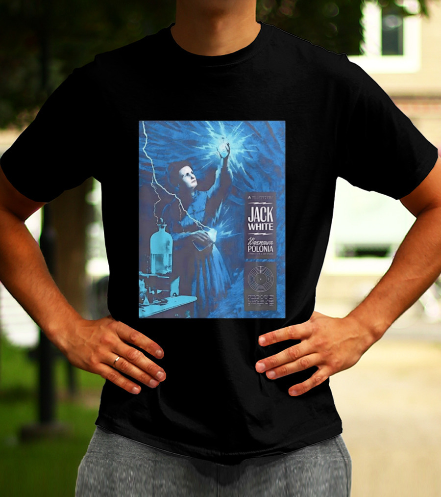 Jack White Marie Curie Warsaw Polonia 2026 Klub Stodola Event T-Shirt
