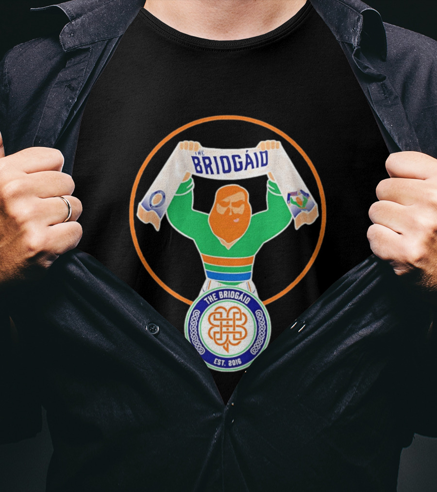 The Briogaid Guy Est 2016 Celtic FC Supporters Club Scarf T-Shirt