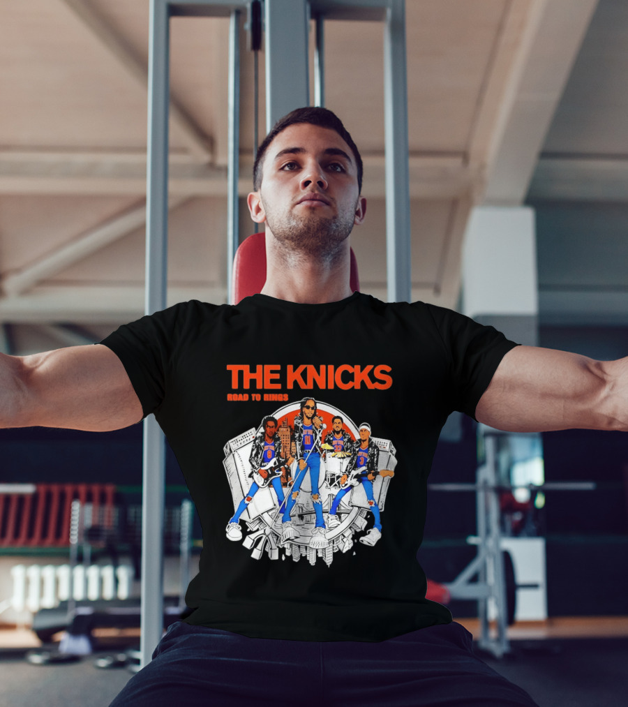 THE KNICKS Players Rock Road To Rings New York Knicks T-Shirt