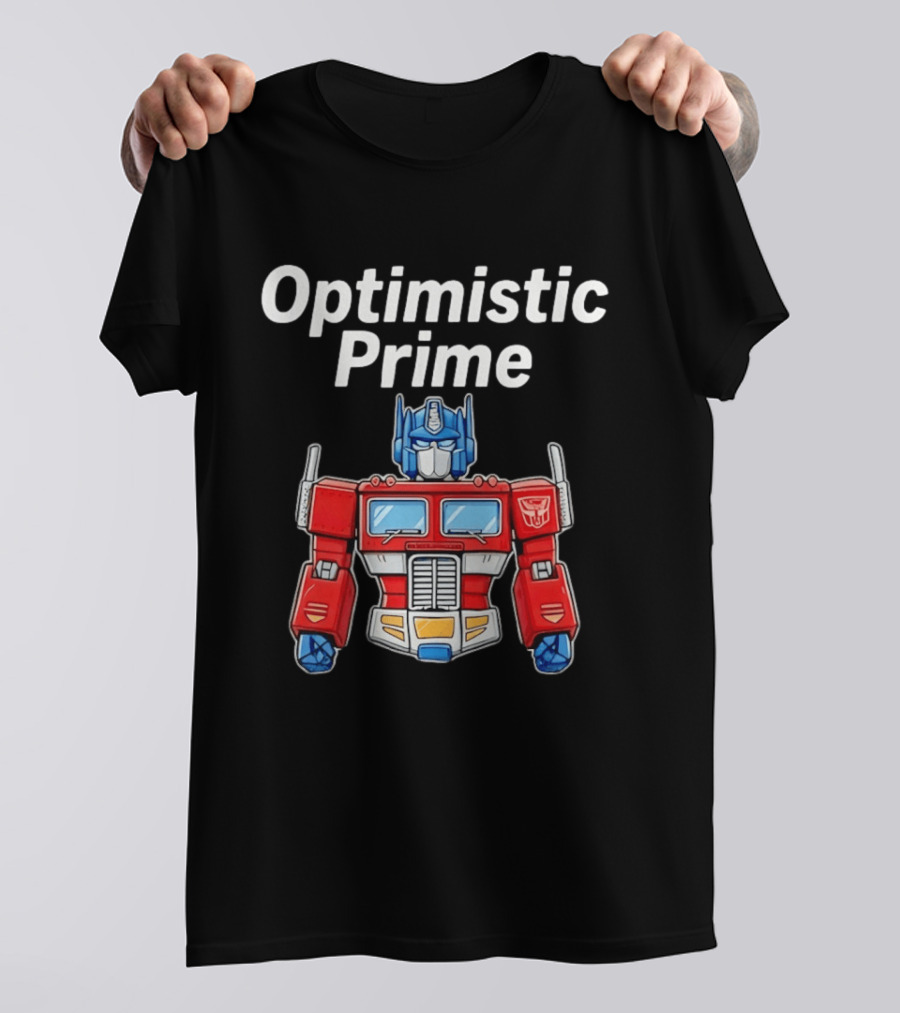 Optimistic Prime Transformers Iconic Robot T-Shirt