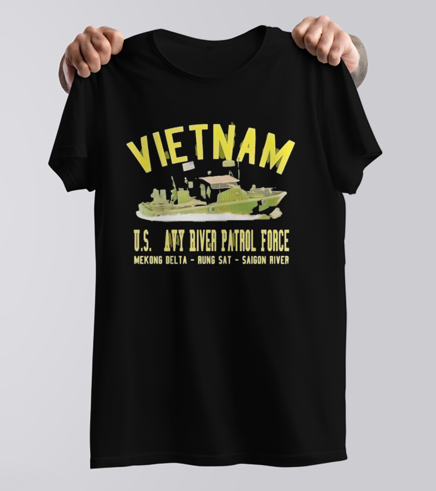 Vietnam US Navy River Patrol Force Mekong Delta Rung Sat Saigon River T-Shirt