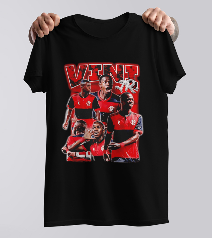 Vini Jr Flamengo Vinicius Junior Collage T-Shirt