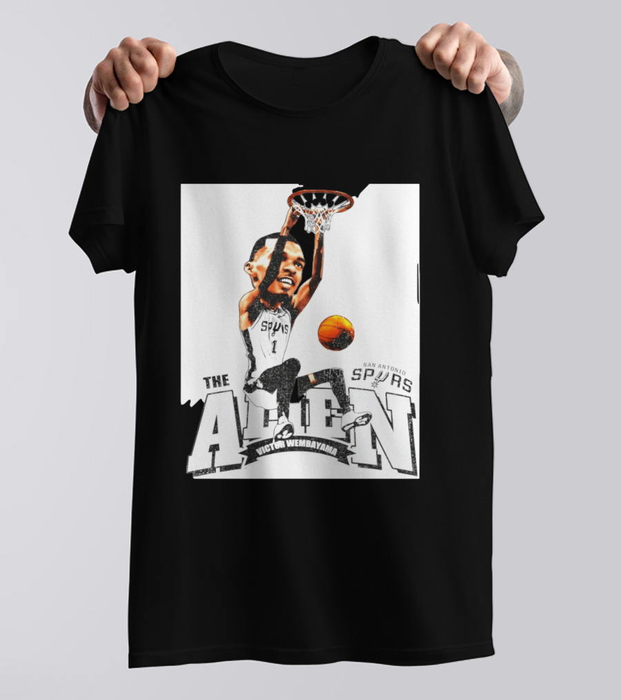 Victor Wembanyama The Alien San Antonio Spurs Basketball T-Shirt