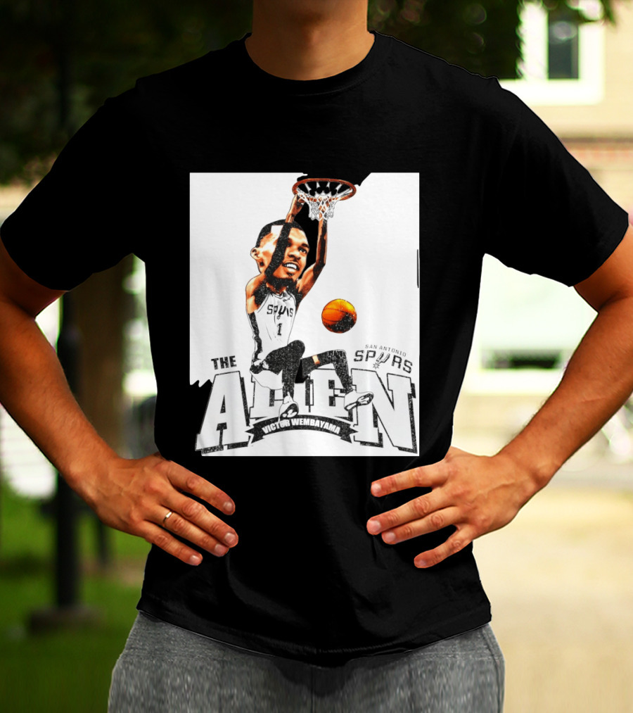 Victor Wembanyama The Alien San Antonio Spurs Basketball T-Shirt
