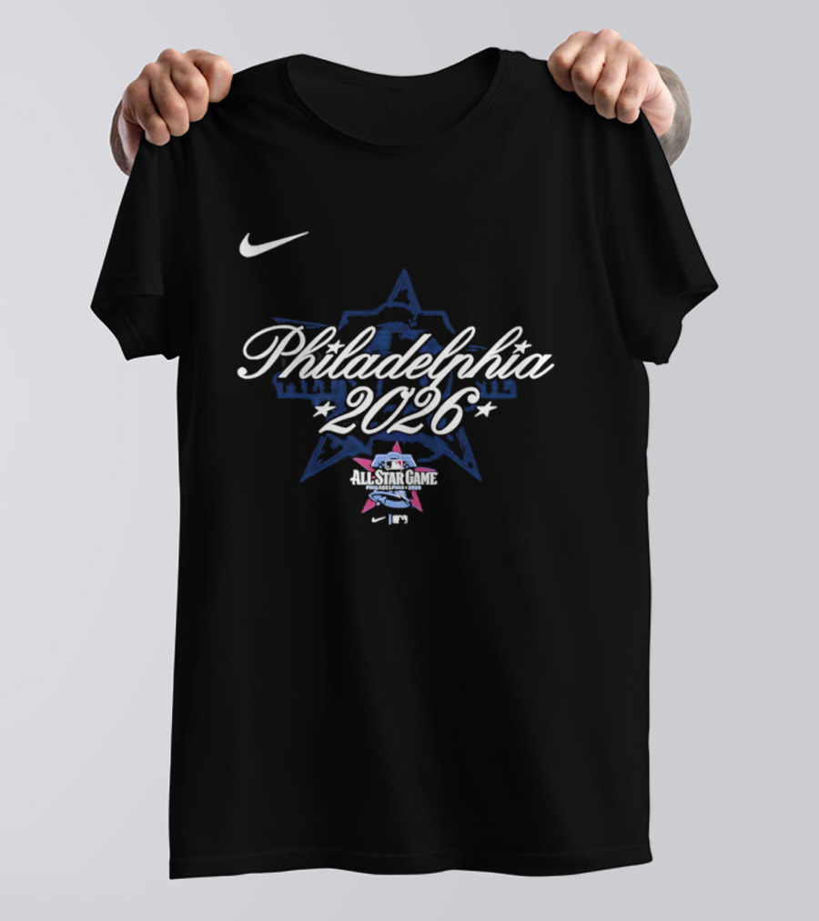 Nike Philadelphia 2026 MLB All Star Game Stars Liberty Bell T-Shirt