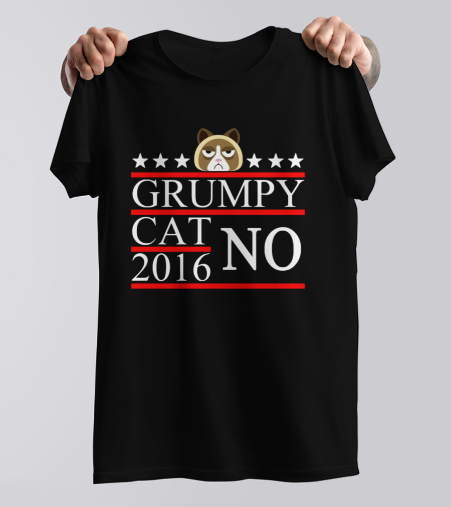 Grumpy Cat NO 2016 Five Stars T-Shirt