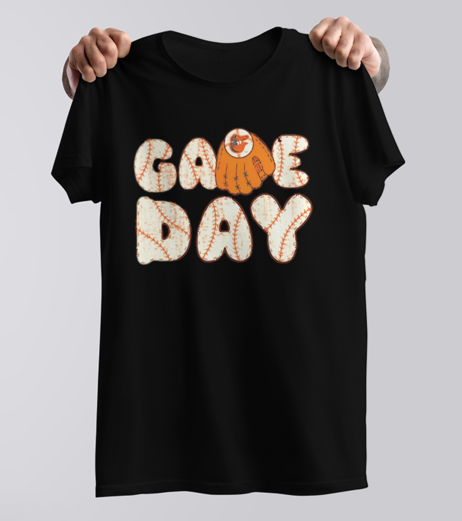 Baltimore Orioles Game Day Baseball Glove MLB T-Shirt