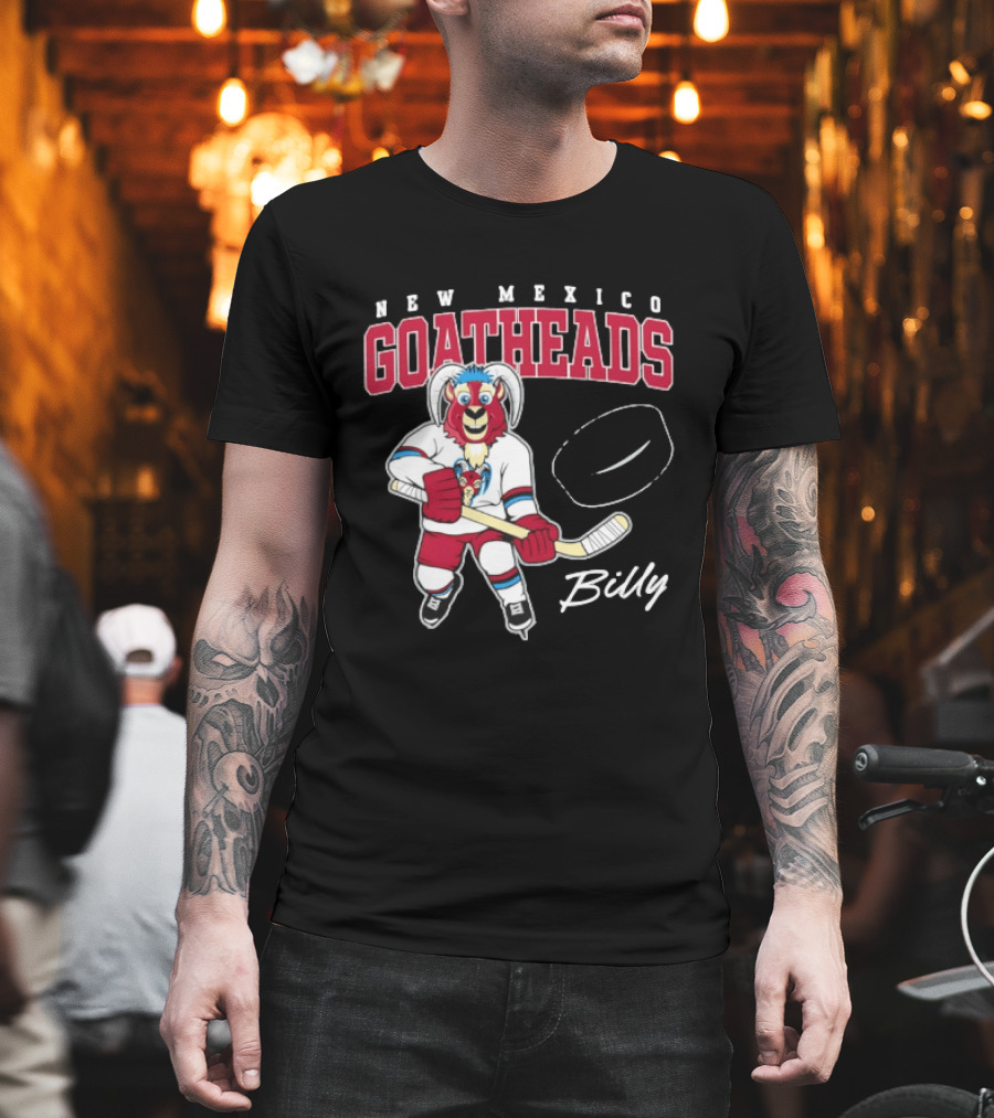 New Mexico Goatheads Billy Hockey T-Shirt