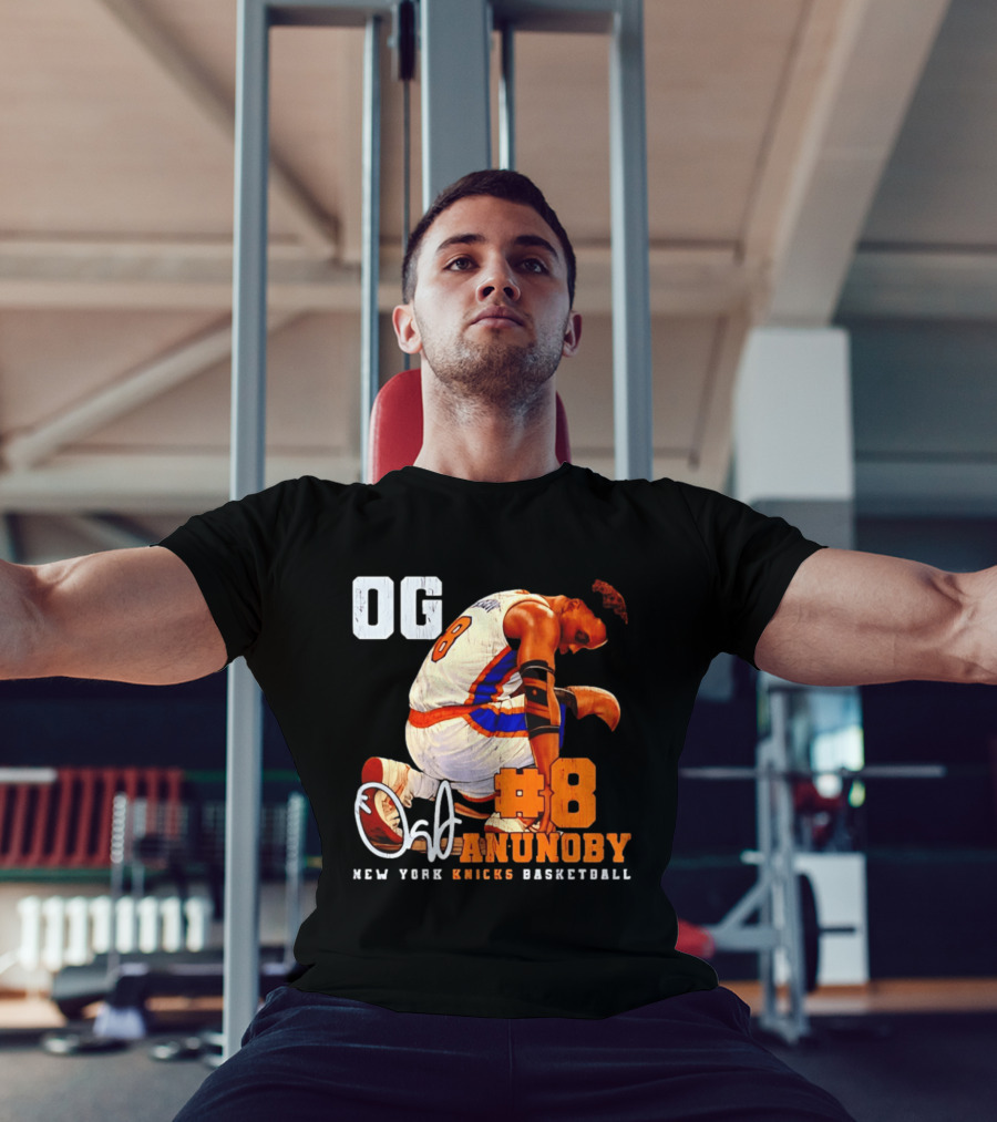 OG Anunoby Number 8 New York Knicks Basketball T-Shirt