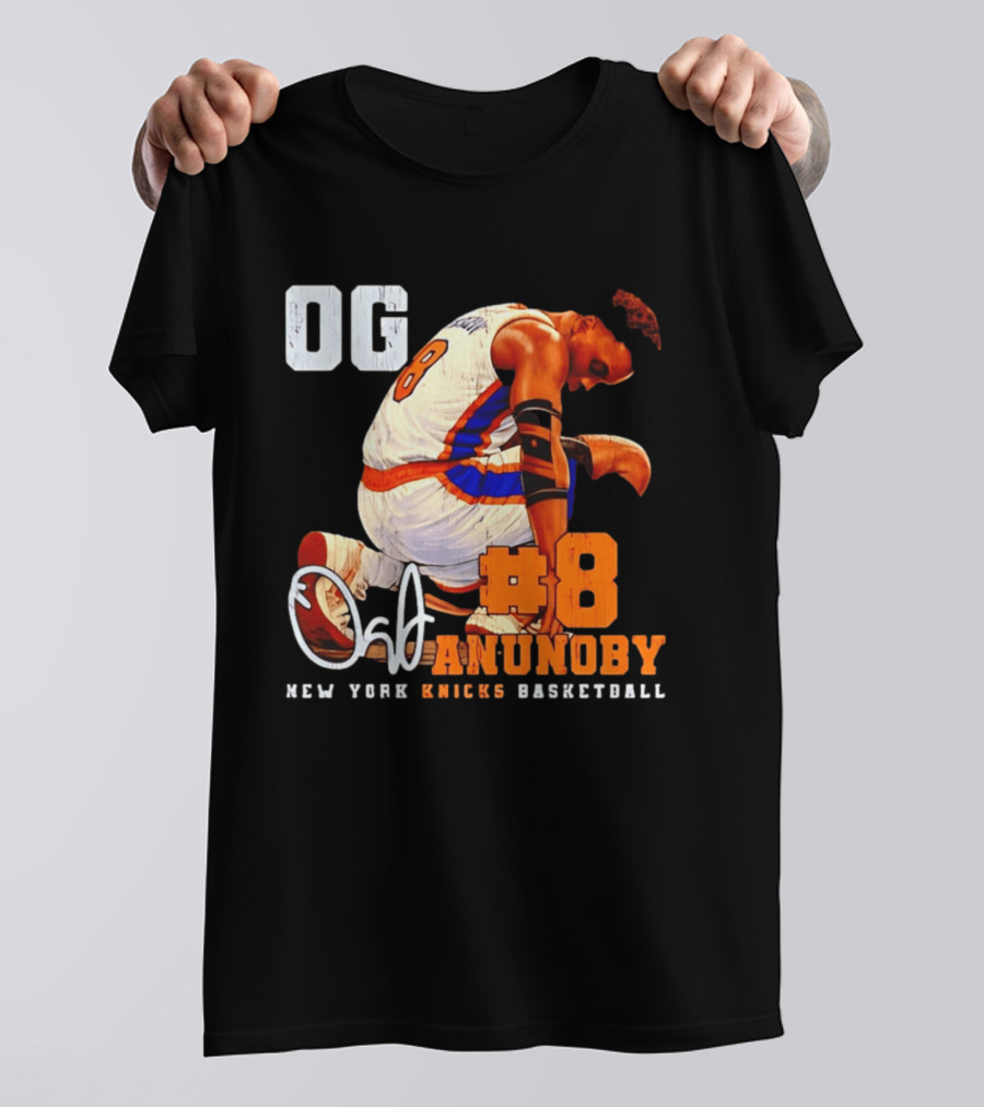 OG Anunoby Number 8 New York Knicks Basketball T-Shirt