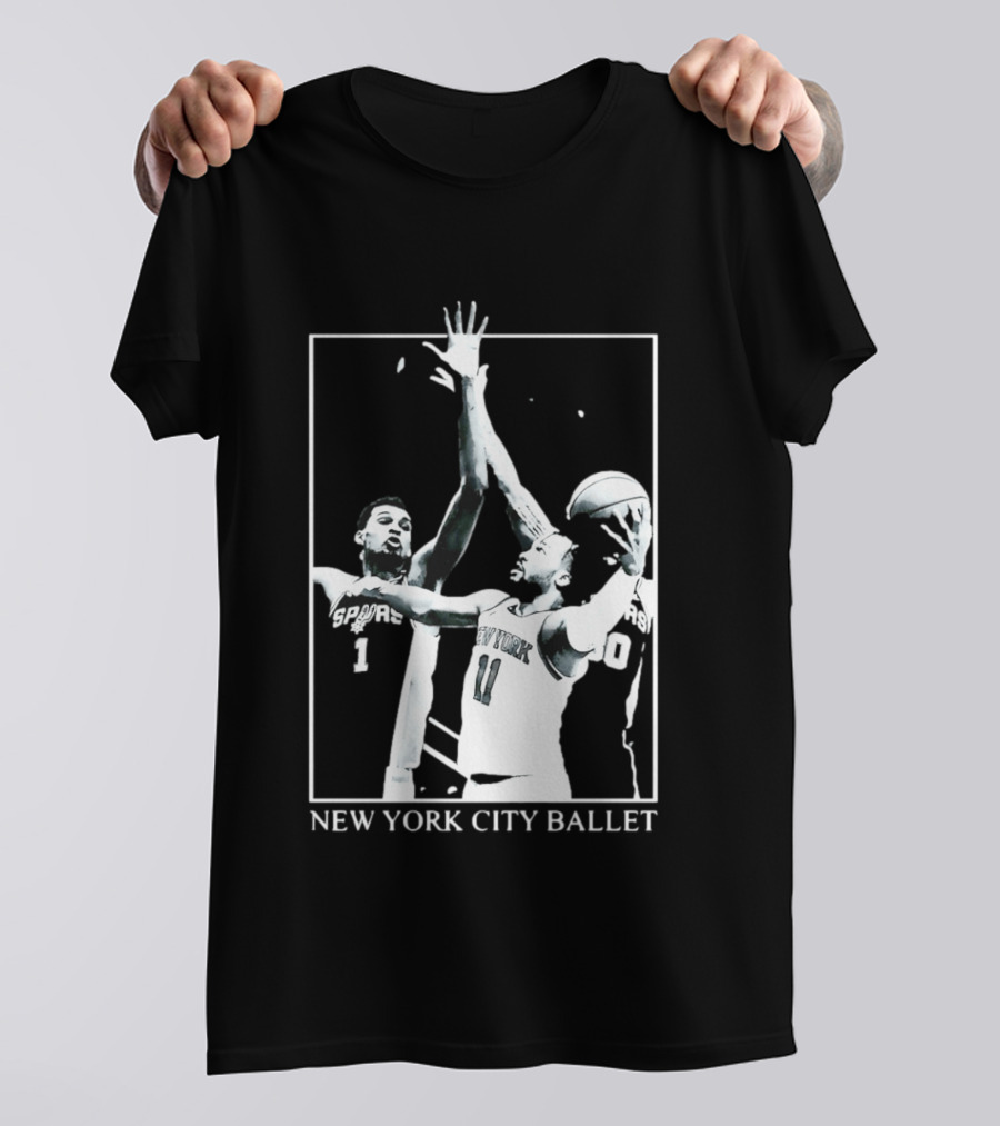 Jalen Brunson New York Spurs NBA Matchup Ballet Performance T-Shirt