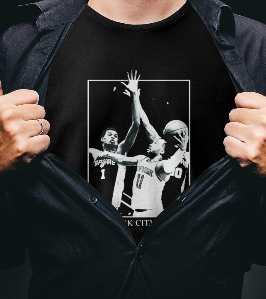 Jalen Brunson New York Spurs NBA Matchup Ballet Performance T-Shirt