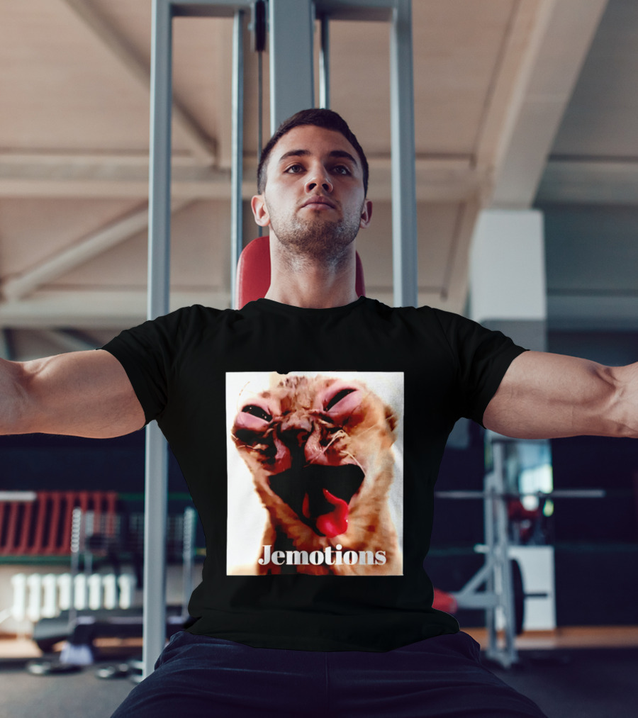 Jemotions Cat Funny Kitten Face Hilarious Expression T-Shirt