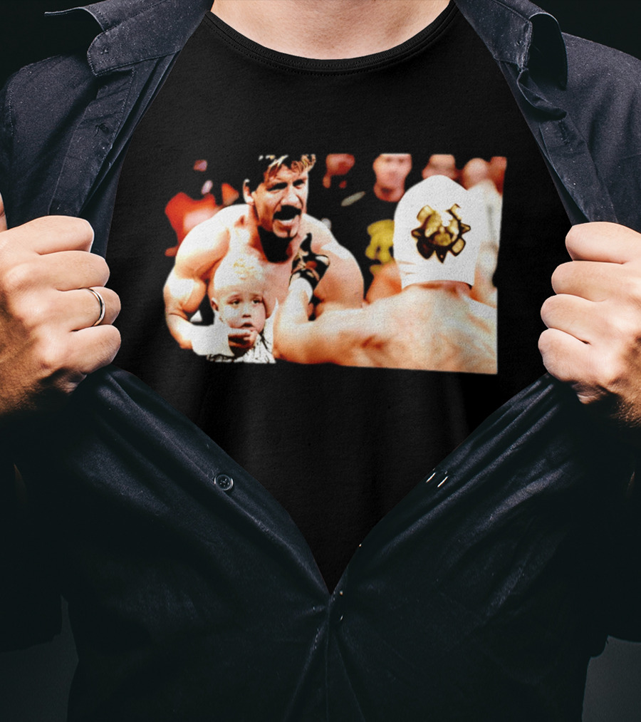 Eddie Guerrero Rey Mysterio Dominik Mysterio Custody Battle Iconic Wrestling Moment T-Shirt
