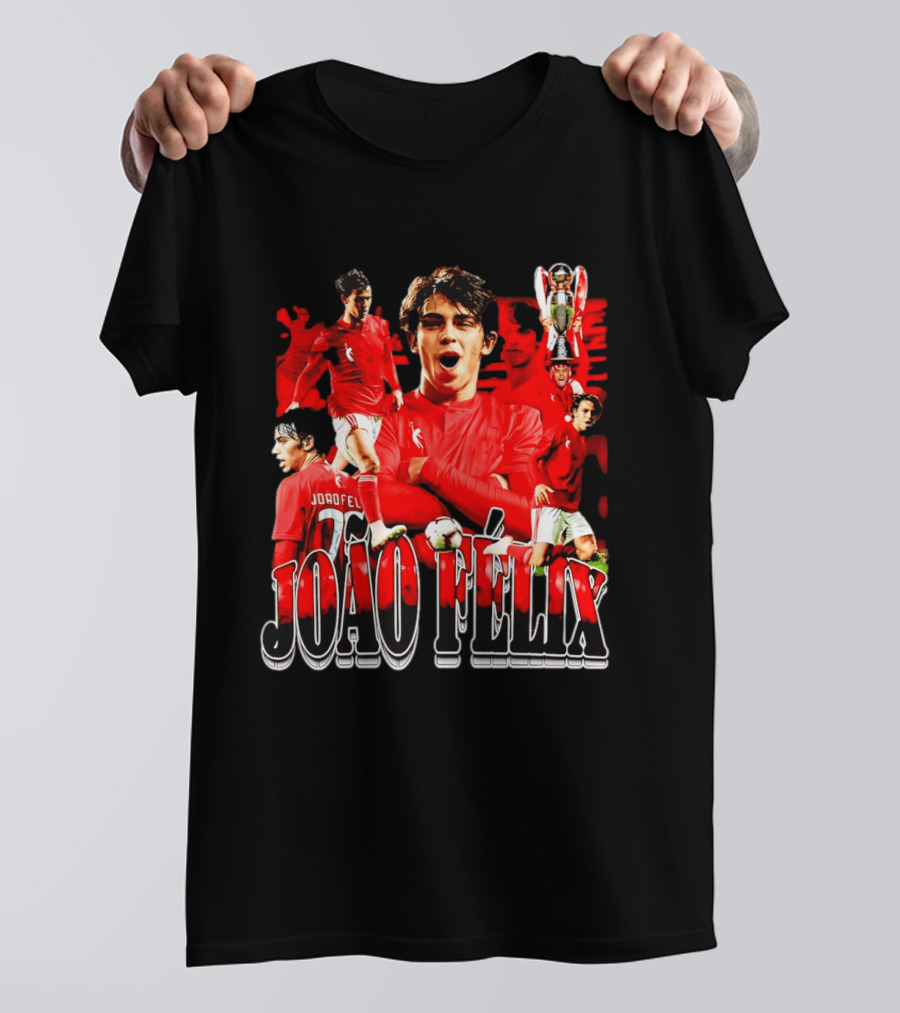 João Félix SL Benfica Football Star Reds Celebration T-Shirt