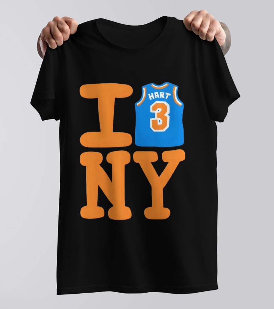 Josh Hart New York Knicks I Love NY 3 Basketball 2026 T-Shirt